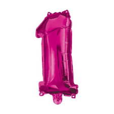 Számok Hot Pink 1-es szám fólia lufi 95 cm party kellék
