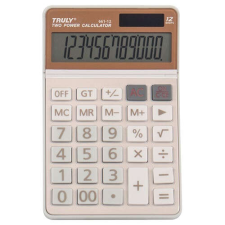 Számológép Truly asztali 661-12, arany színű számológép