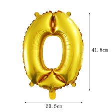  Számos fólia lufi - 0 party kellék