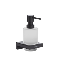Szappanadagoló Hansgrohe AddStoris tartóval fekete matt színben 41745670 fürdőszoba kiegészítő