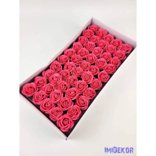  Szappanrózsa fej 50 db/doboz 4x3,5 cm - Sötét Rózsaszín dekorációs kellék