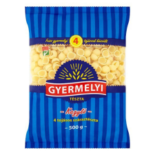 Száraztészta kagyló GYERMELYI 4 tojásos 500g tészta