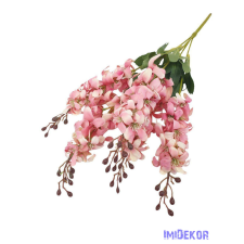  Szarkaláb 5 ágú selyem csokor 60cm - Cirmos Rózsaszín dekorációs kellék