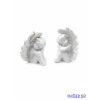  Szárnyas ülő angyalka figura 4x3cm