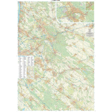 Szarvas András Gödöllő és Gödöllői dombság falitérkép Szarvas 1:50 000 125x85 térkép