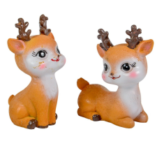  Szarvas cuki poly 9cm dekorációs kellék