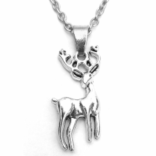  Szarvas gyerek nyaklánc medállal, ezüst színű nyaklánc