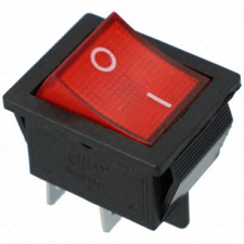 Szarvasi SZV612/3 piros világító billenőkapcsoló (KB-131) kisháztartási gépek kiegészítői