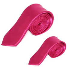  Szatén apa-fia nyakkendő szett - Pink