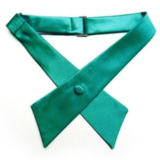  Szatén nõi kereszt nyakkendõ - Zöld női ruházati kiegészítő