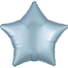  Szatén Pastel Blue csillag fólia lufi 48 cm party kellék