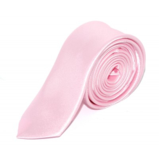  Szatén slim nyakkendő - Rózsaszín