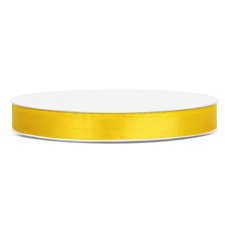 Szatén szalag – 12mm – Sárga sütés és főzés