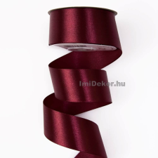  Szatén szalag 38 mm x 22.86 m - Borvörös szalag, masni