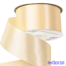  Szatén szalag 50 mm x 22.86 m - Krém dekorációs kellék