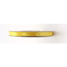 . Szatén szalag, 6 mm, sárga szalag, masni