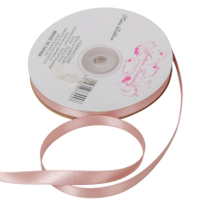  Szatén szalag Dusty pink 10mmx50m dekorációs kellék