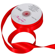  Szatén szalag Red 25mmx50m dekorációs kellék