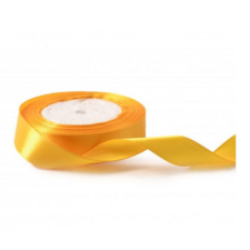  Szatén szalag széles - napsárga 20mm dekorációs kellék