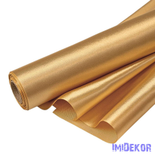 Szatén tekercs 23cm x 10m - Arany dekorációs kellék