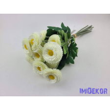  Százszorszép 9 szálas selyemvirág köteg 31cm - Törtfehér dekorációs kellék