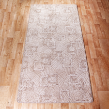  Szegett szőnyeg 100&#215;200 cm – Beige színben kocka mintával lakástextília