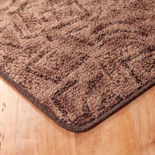 Szegett szőnyeg 100x500 cm – Barna színben absztrakt mintával lakástextília