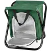  Szék Strend Pro, zöld, összecsukható, kemping, horgász, hűtő tárolórekesszel, max. 150 kg, 32x27x34