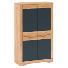  Szekrény I, tölgy craft arany/grafit szürke, FIDEL bútor