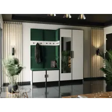  Szekrény ROJ 21 bialy + tkanina zolta Ruhásszekrény bútor