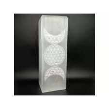  Szelenit lámpa hold életvirág hasáb 9x25cm világítási kellék