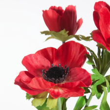  Szellőrózsa művirág 392 Piros dekoráció