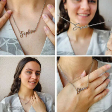  Személyre szabott névmedál nyaklánc nyaklánc