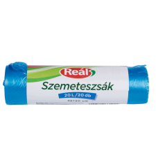 Szemeteszsák 20 liter 49 x 50 cm 20 db/tekercs Reál kék tisztító- és takarítószer, higiénia