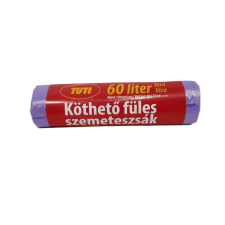 . Szemeteszsák, köthető füles, 60 l, 16 db, Tuti (KHT968) tisztító- és takarítószer, higiénia