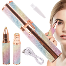 Szemöldök epilátor és arctisztító trimmer nőknek, glitter bőrápoló eszköz