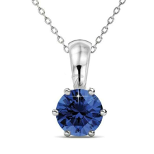 Szeptember Birth Stone- Swarovski kristályos nyaklánc - Sapphire - kék nyaklánc