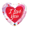 Szerelem I Love You Cartoon fólia lufi 46 cm