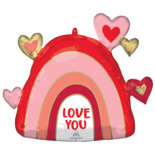 Szerelem I love You, Szeretlek fólia lufi 66 cm party kellék