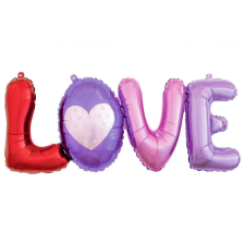 Szerelem Love fólia lufi 74x29 cm party kellék
