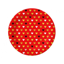  Szerelem XOXO Red papírtányér 6 db-os 18 cm party kellék