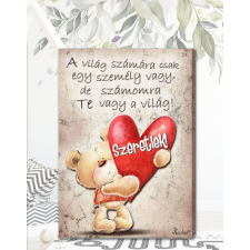  Szerelmes ajándék - Falikép Valentin napra grafika, keretezett kép