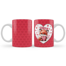  Szerelmes bögre, Szeretlek, róka bögrék, csészék