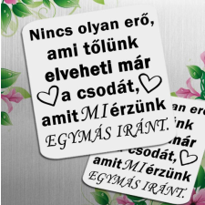  Szerelmes hűtőmágnes 9,5 x 9,5 cm - Ajándék szerelmeseknek hűtőmágnes