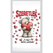  Szerelmes törölköző, szeretlek, te vagy a kedvenc problémám lakástextília