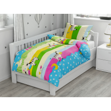  SZERELMES ZEBRÁK színes pamut baba ágyneműhuzat lakástextília