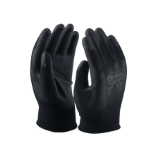  Szerelő kesztyű (mártott, FEKETE) 8-as páronként csomagolva védőkesztyű