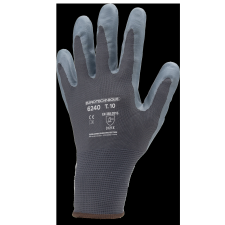  SZERELŐKESZTYŰ, SZÜRKE PA/TENYÉR HABOSÍTOTT NITRIL MÁRTOTT_8 védőkesztyű