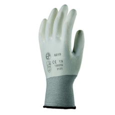 . Szerelőkesztyű, tenyéren mártott 6-os méret, fehér