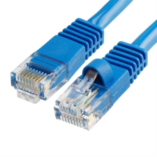  Szerelt patch kábel S/FTP Cat6 0,5 m LS0H KÉK kábel és adapter